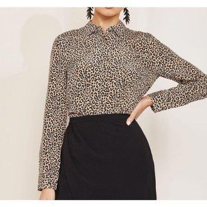 J. Crew Leopard Print Blouse